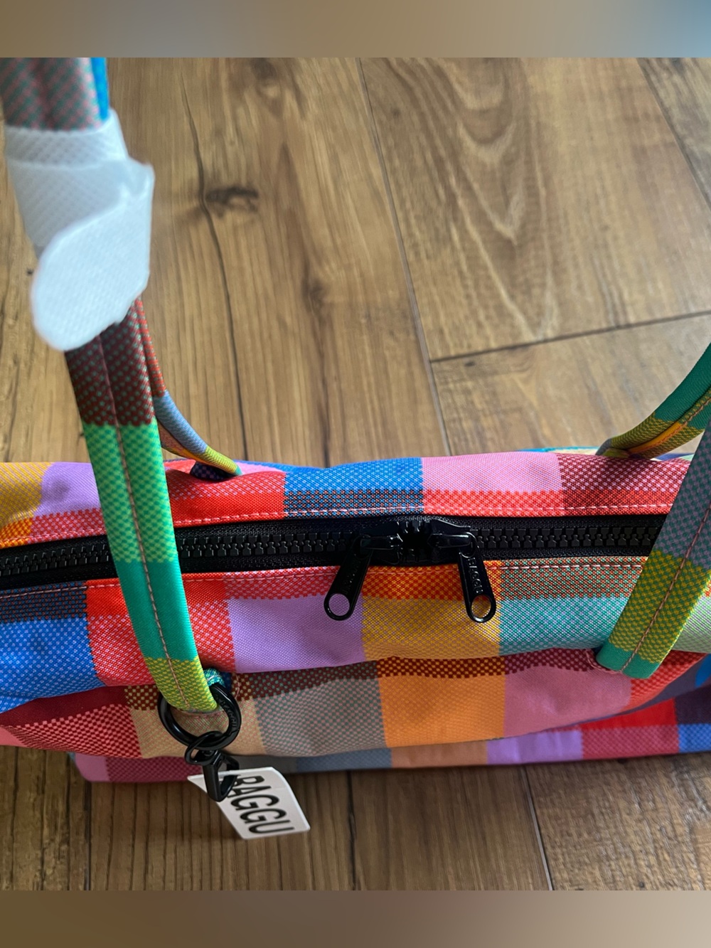 BAGGU UO Madras Bowler bag BNWT - Picture 7 of 16